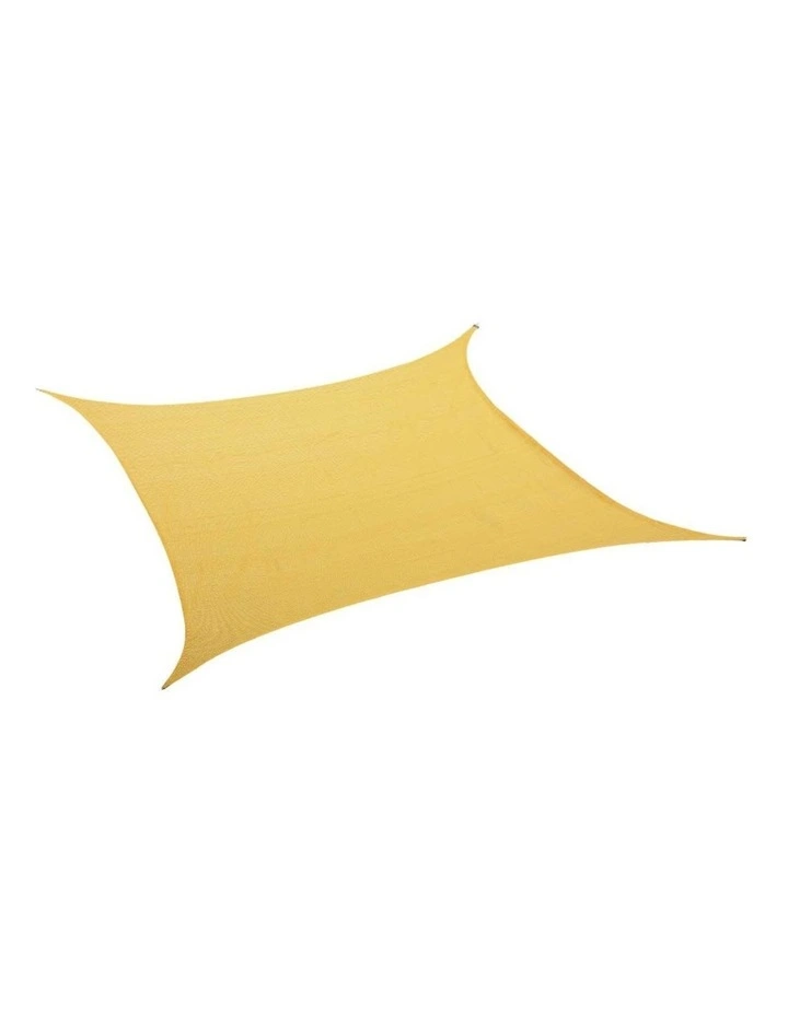 Mountview Rectangle Sun Shade Sail Outdoor Canopy Sand 5x3m image 1