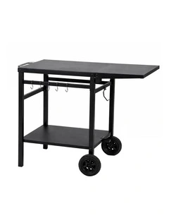 Levede Outdoor Kitchen Cart Mobile Foldable Food Prep BBQ Grill Dining Table