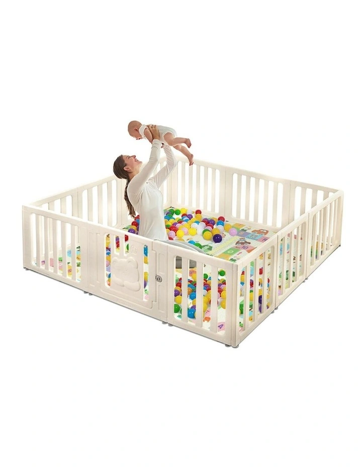 Bopeep Kids Playpen Baby Safety Gate With Lock Toddler Play Game Toy 12 Panel image 2