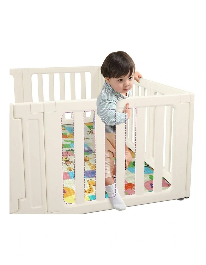 Bopeep Kids Playpen Baby Safety Gate With Lock Toddler Play Game Toy 12 Panel image 5