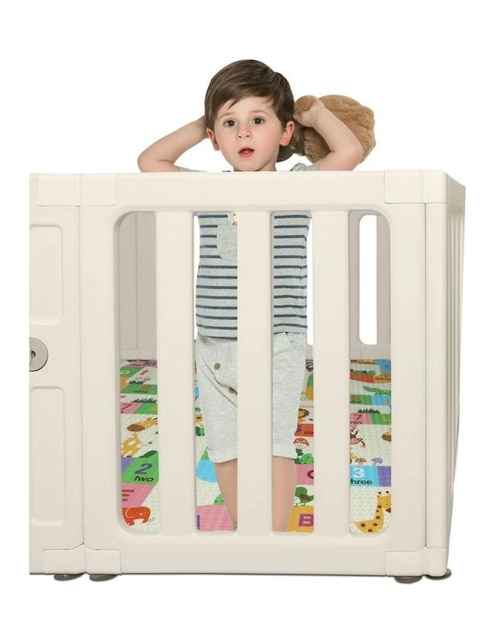 Bopeep Kids Playpen Baby Safety Gate With Lock Toddler Play Game Toy 12 Panel image 6