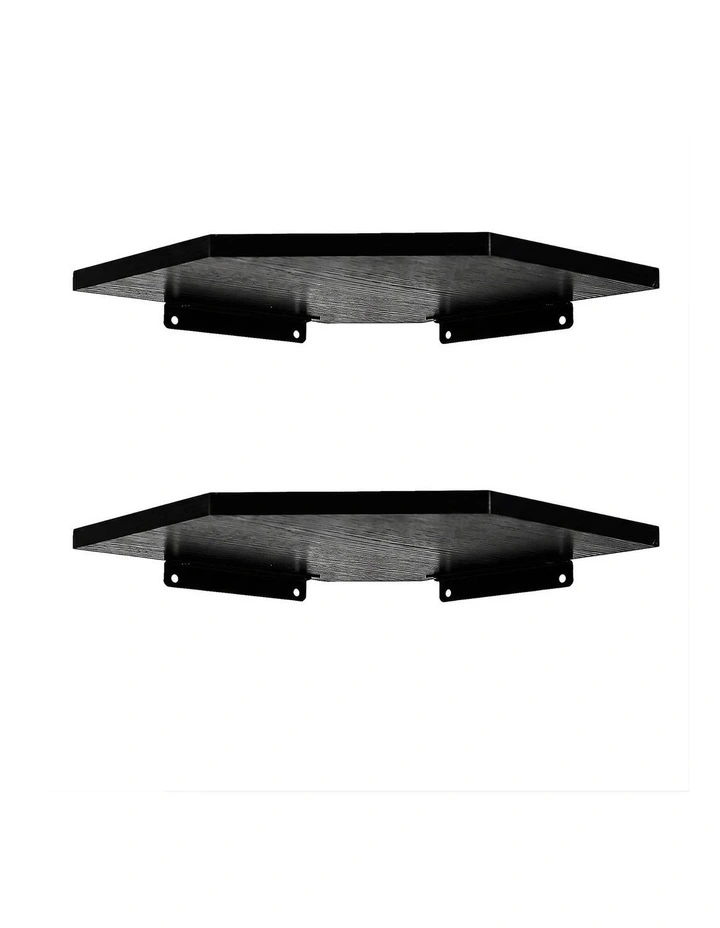 Levede Corner Shelves 2 Pcs Wall Mounted Storage Display Rack Adjustable Bedroom image 6