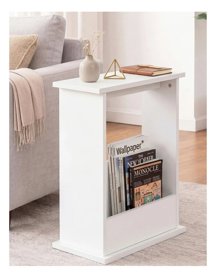 Levede Narrow End Table Modern Office Side Table Magazine Rack Bedside Storage image 7