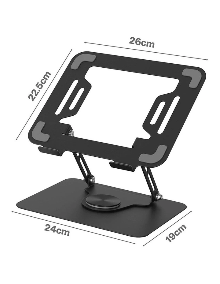 Levede Portable Laptop Stand 360 Rotating Bracket Foldable Laptop Desk Holder image 3