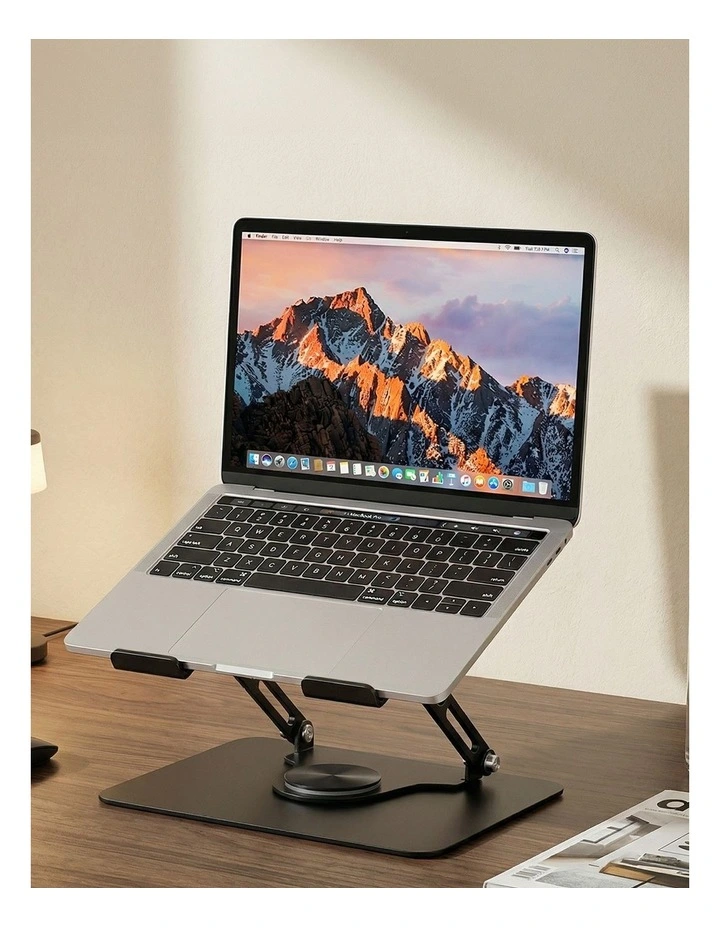 Levede Portable Laptop Stand 360 Rotating Bracket Foldable Laptop Desk Holder image 7