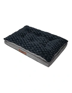 Pawz Dog Calming Bed Warm Soft Plush Memory Foam Dark Grey S