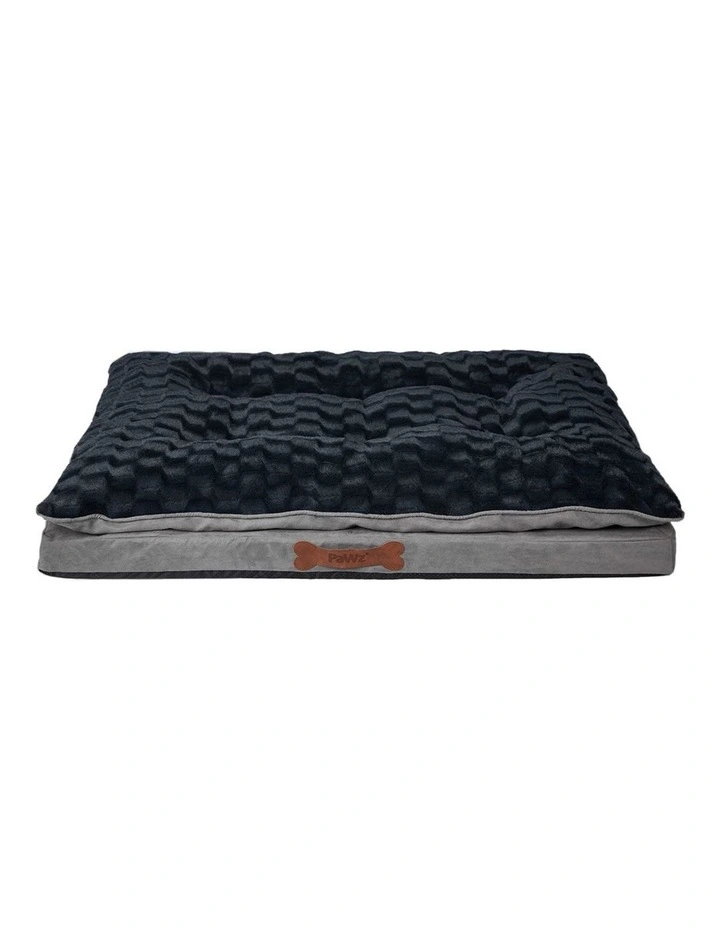Pawz Dog Calming Bed Warm Soft Plush Memory Foam Dark Grey S image 2