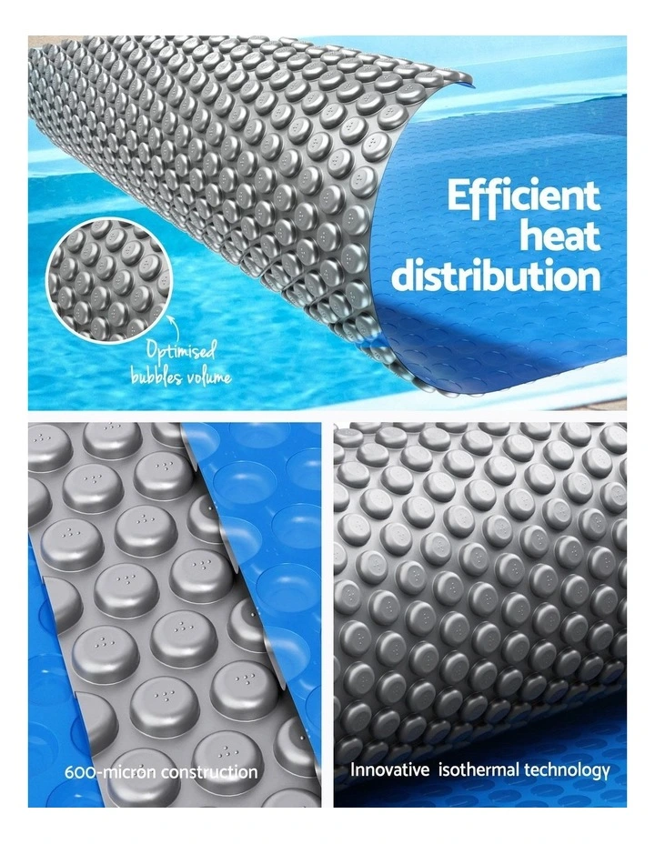 Aqua Buddy Pool Cover 600 Micron Solar Heat Blanket LDPE 10.5x4.2m w/ 5.55m Roller image 7