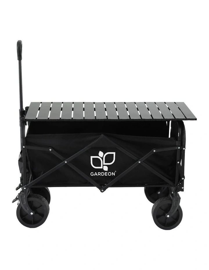 Gardeon Folding Camping Wagon Heavy Duty Utility Cart with Tailgate Table 150L image 3