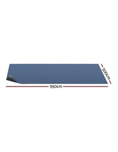 Aqua Buddy Pool Cover 600 Micron 9.5x5m Swimming Pool Solar Blanket Blue Black