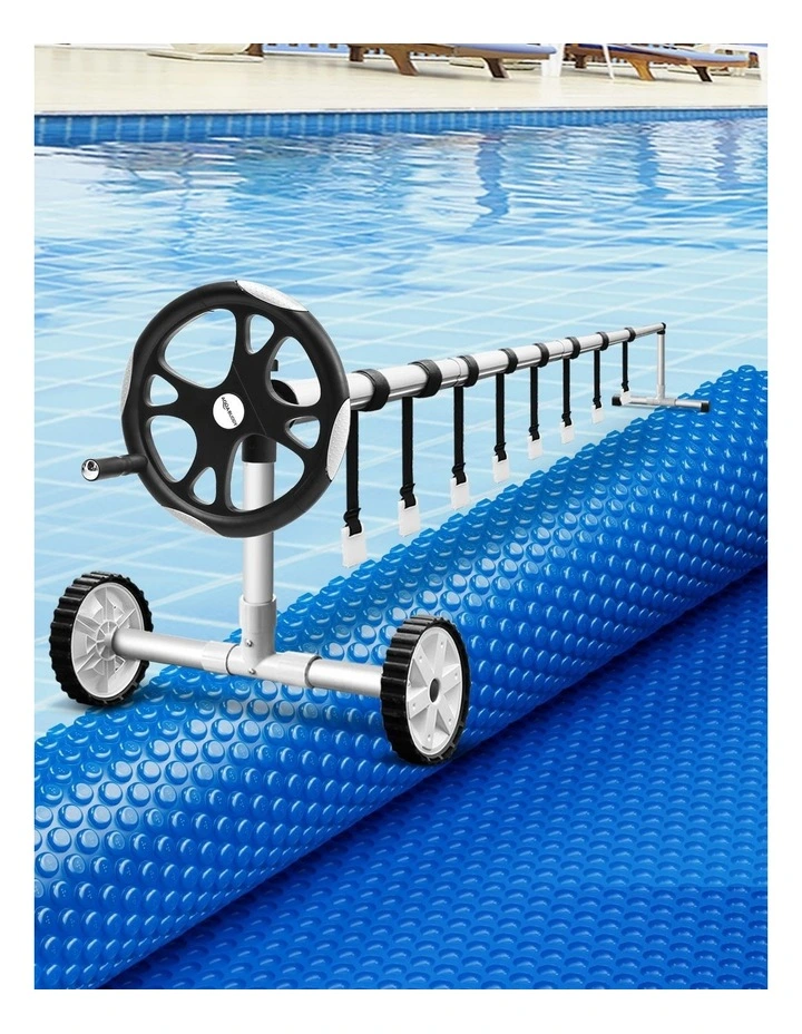 Aqua Buddy Pool Cover 600 Micron Heat Solar Blanket 9.5x5m w/ 5.55m Roller image 4