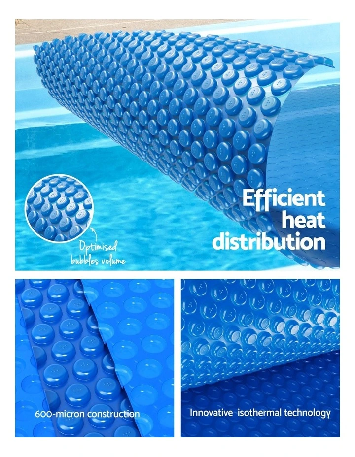 Aqua Buddy Pool Cover 600 Micron Heat Solar Blanket 9.5x5m w/ 5.55m Roller image 7
