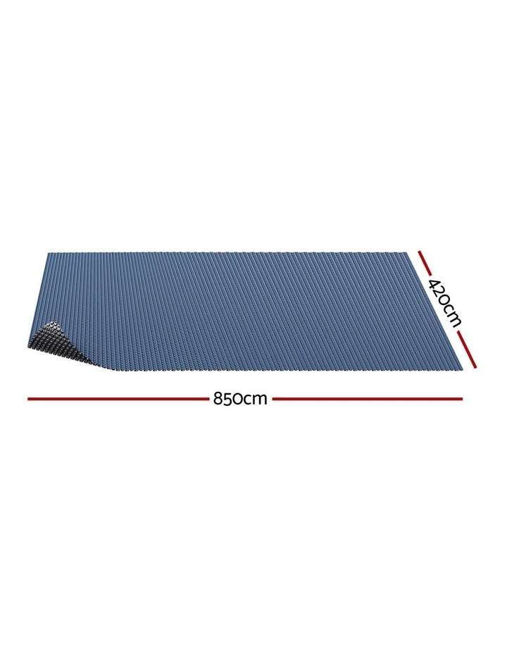 Aquabuddy Pool Cover 600 Micron 8.5x4.2m Swimming Pool Solar Blanket Blue Black image 3