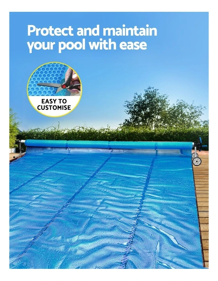 Aqua Buddy Pool Cover 600 Micron Solar Heat Blanket 8x4.2m w/ 5.55m Roller Blue image 6