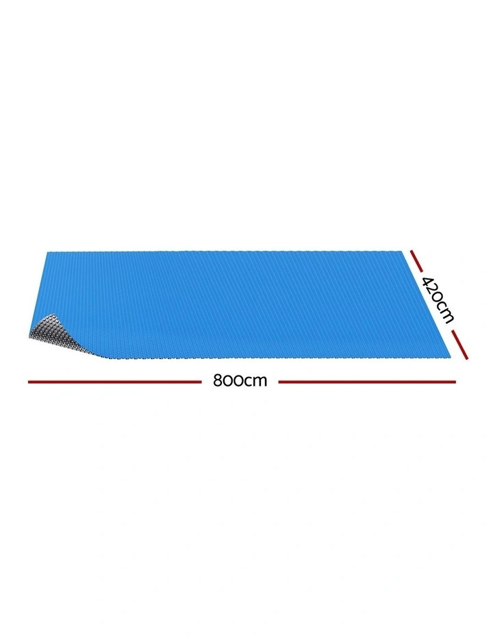 Aqua Buddy Pool Cover 600 Micron Bubble Heat Solar Blanket Blue Silver 10.5x4.2m image 3
