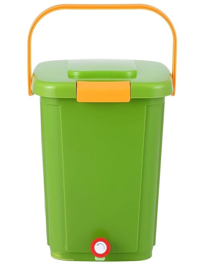 Gardeon 20L Kitchen Compost Bin Food Waste Caddy Drain Tap Green image 3