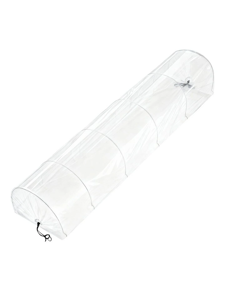 Green Fingers Mini Greenhouse 300x45x30cm Tunnel Clear PVC Steel Frame Portable image 2