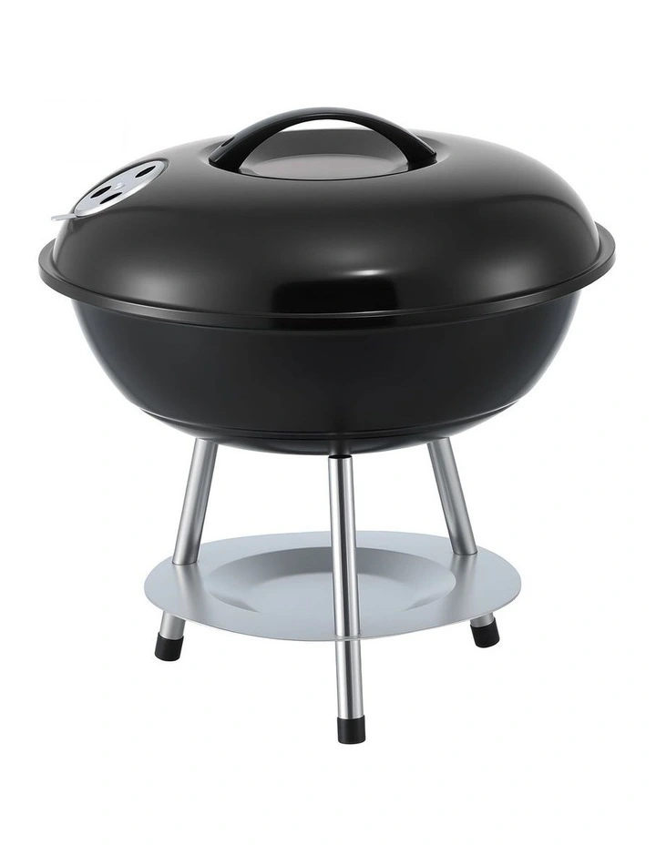 Grillz Charcoal BBQ Grill Portable with Lid for Camping Outdoor image 2