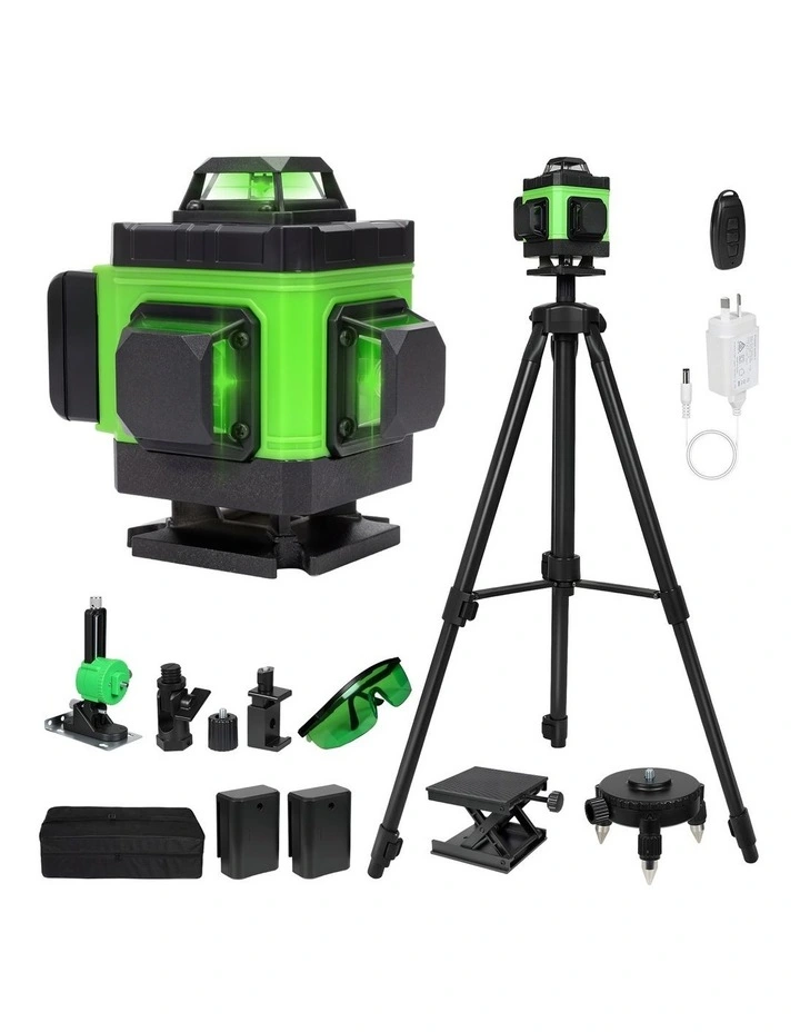 Traderight 16 Lines Green Laser Level Cross Measure Tool Tripod 360 Rotary image 1