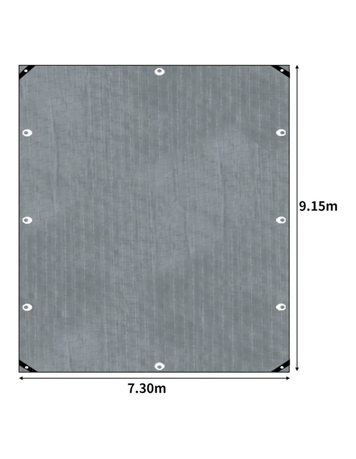 Manan Heavy Duty Tarp Tarpaulin 200GSM Waterproof Camping 7.3x9.15m image 3