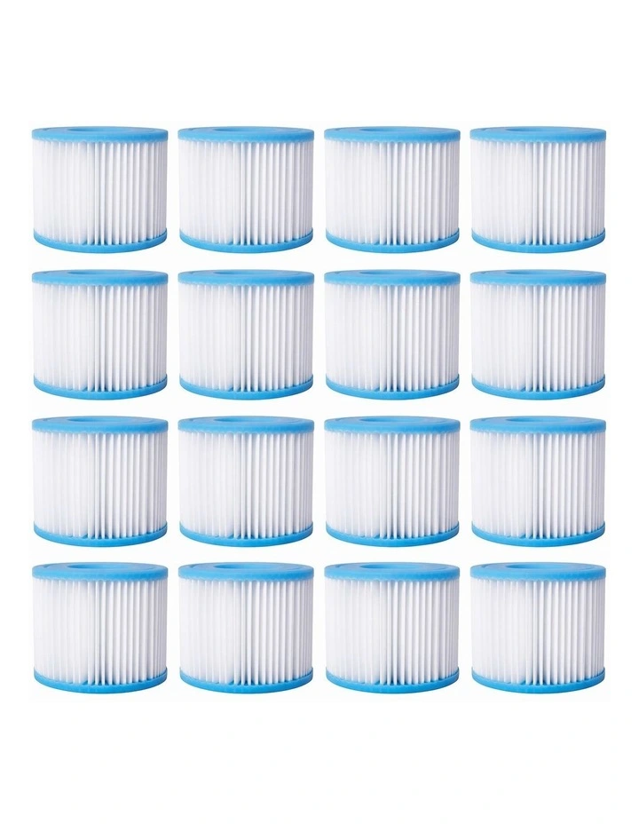 Cleanflo 16 Pcs Type VI Filter Cartridge Spa Hot Tub Filter Replacement Washable image 1