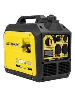 Traderight 3500W Petrol Inverter Generator Portable Silent Pure Sine Wave Power