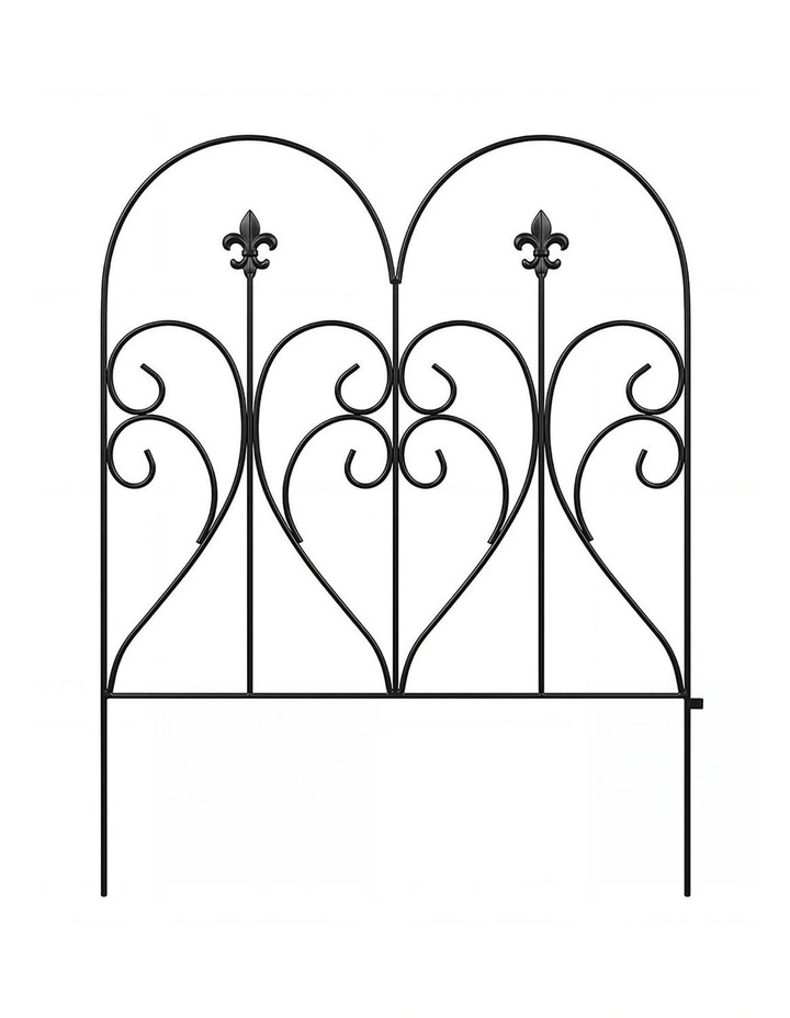 Mountview Decorative Garden Fence 5-Panel Animal Barrier Flower Edging Border image 2