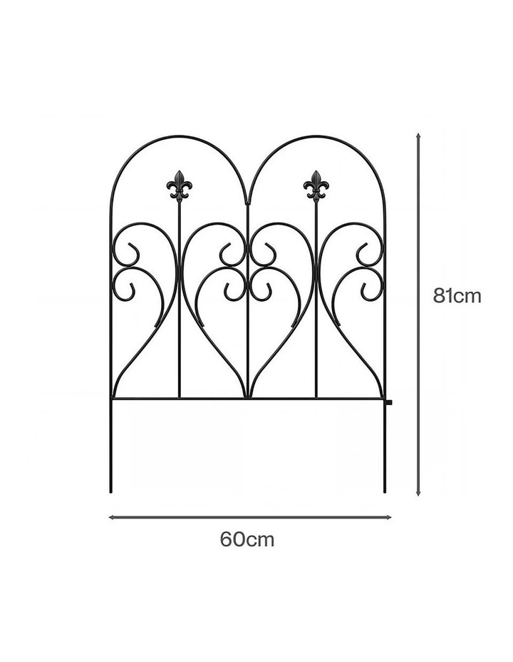 Mountview Decorative Garden Fence 5-Panel Animal Barrier Flower Edging Border image 3