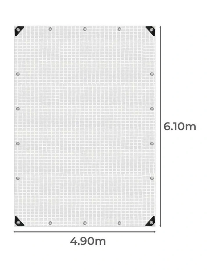 Manan Heavy Duty Tarp Tarpaulin 200GSM Waterproof Camping 4.9x6.1m image 3