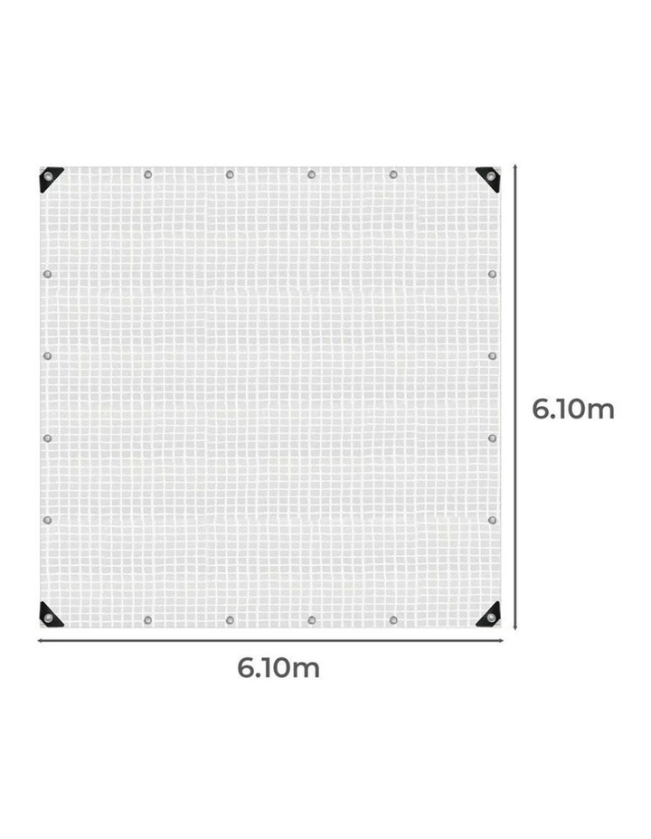 Manan Heavy Duty Tarp Tarpaulin 200GSM Waterproof Camping 6.1x6.1m image 3