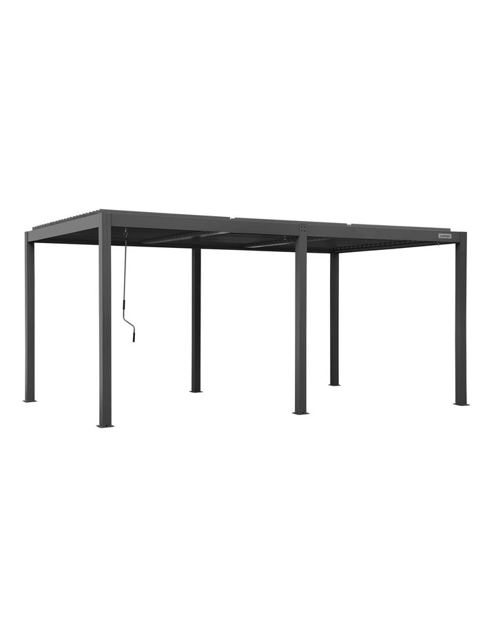 Yardtopia Elmont 3m x 5m Aluminium Pergola (Charcoal Grey) image 1