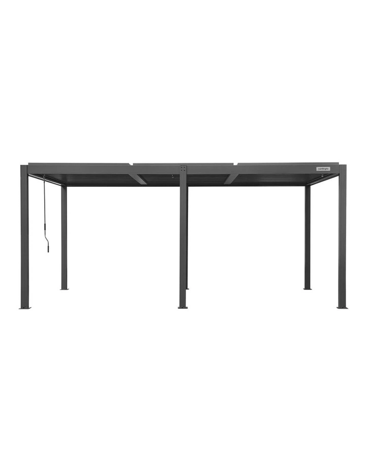 Yardtopia Elmont 3m x 5m Aluminium Pergola (Charcoal Grey) image 2
