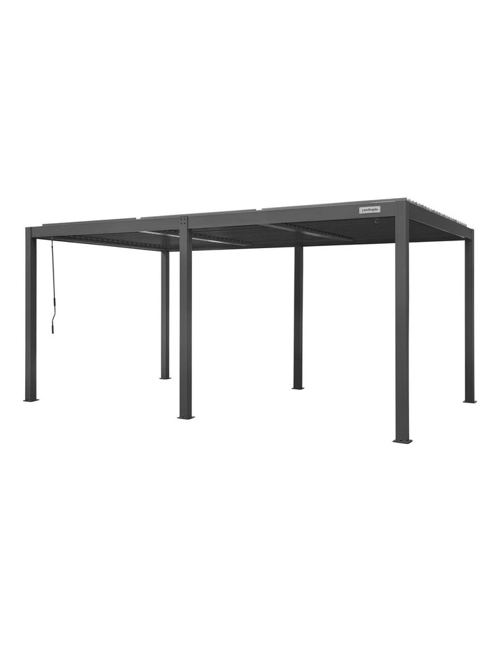 Yardtopia Elmont 3m x 5m Aluminium Pergola (Charcoal Grey) image 3