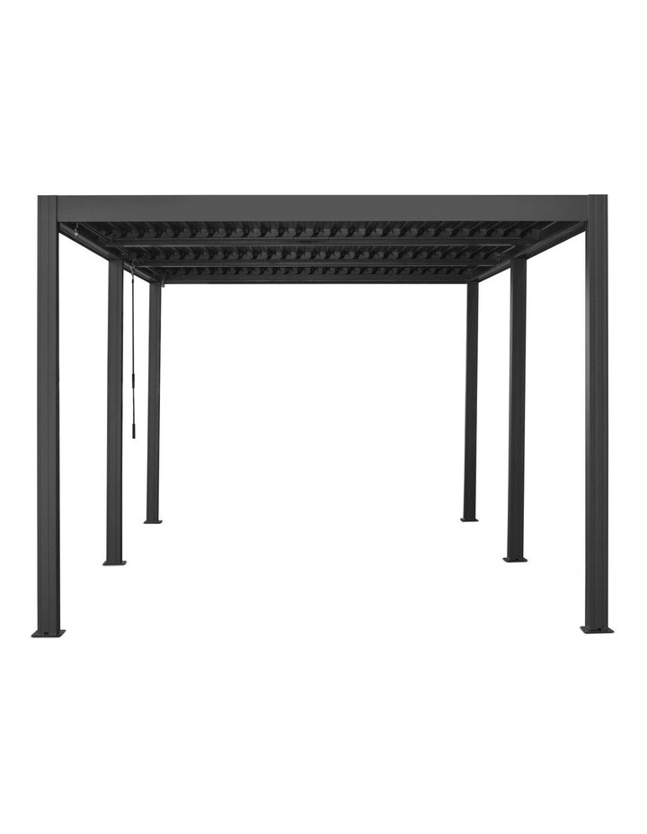 Yardtopia Elmont 3m x 5m Aluminium Pergola (Charcoal Grey) image 4