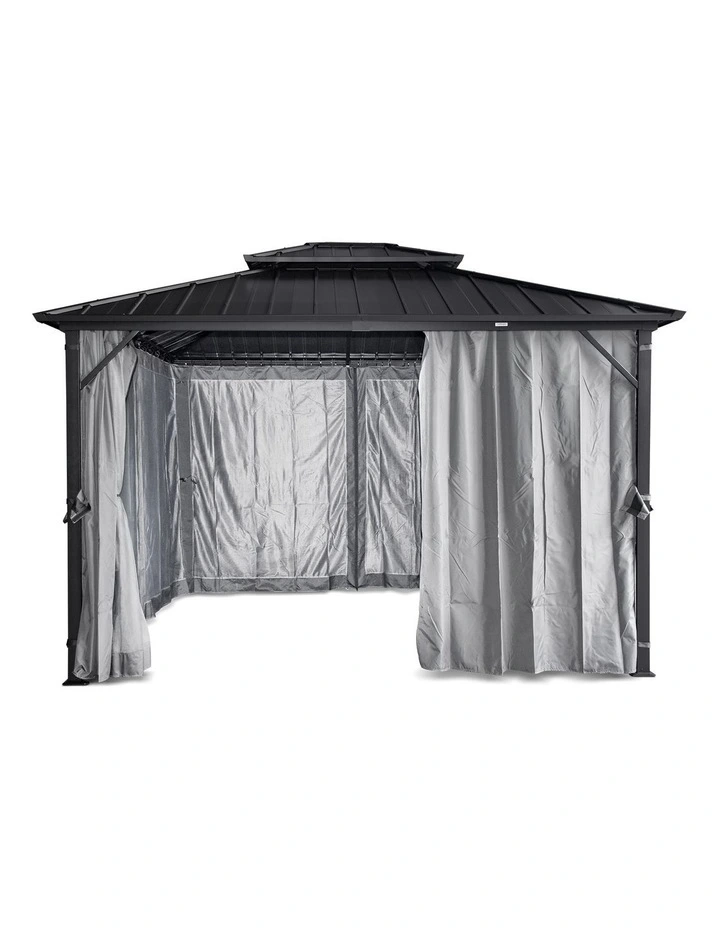 Yardtopia Aspendale Metal Gazebo Set with Mosquito Netting and Curtain image 5