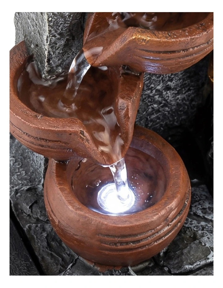 Spector Desktop Fountain LED Tabletop Zen Mini Water Fountain Office Living Room image 4