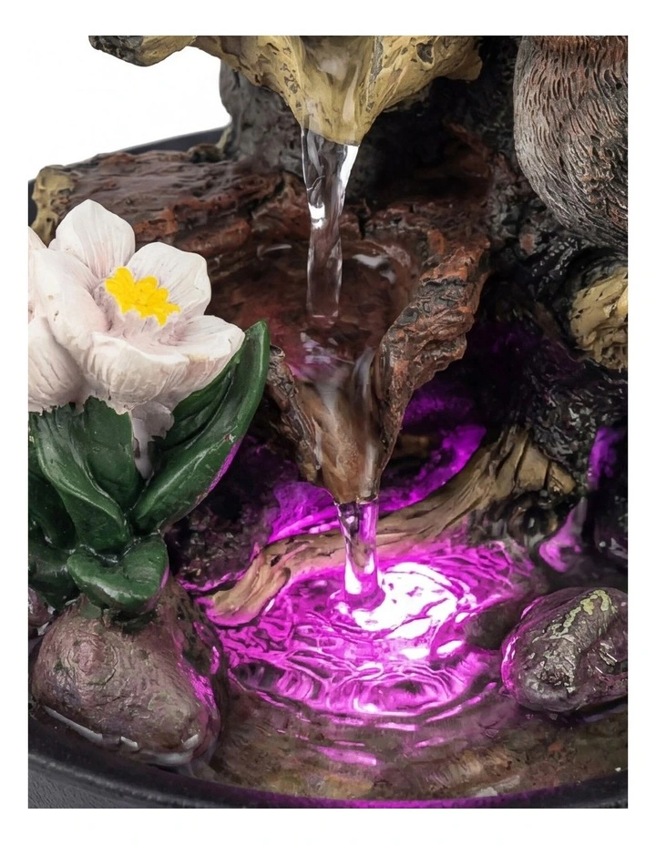 Spector Tabletop Water Fountain LED Colour Changing Bird Indoor Desktop AU Plug image 6