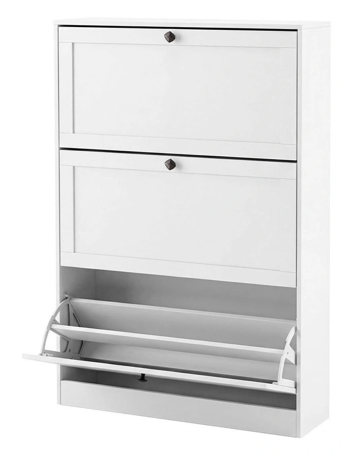 Levede Shoe Cabinet 3 Flip Drawers Adjustable Shelf Shoe Organiser Storage Rack image 1