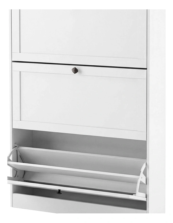 Levede Shoe Cabinet 3 Flip Drawers Adjustable Shelf Shoe Organiser Storage Rack image 5