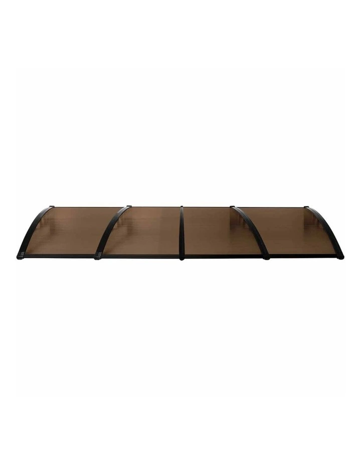 Mountview Window Door Awning Outdoor Sun Rain Shield Cover 1x4m image 2