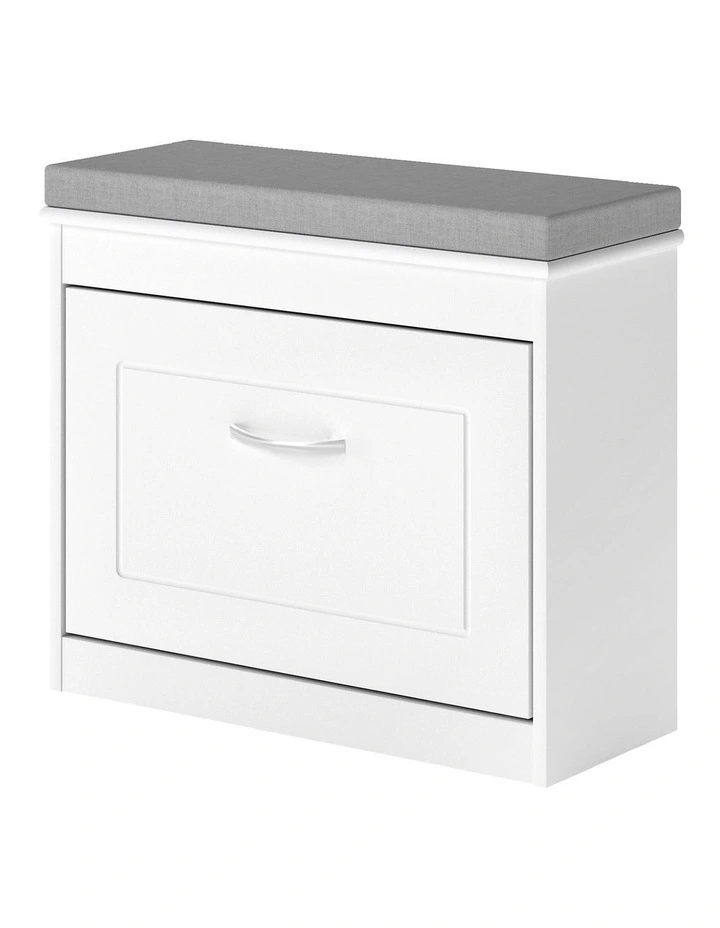Levede 60cm Shoe Rack Storage Cabinet Bench Cosy Padded Seat Organiser Cupboard image 1