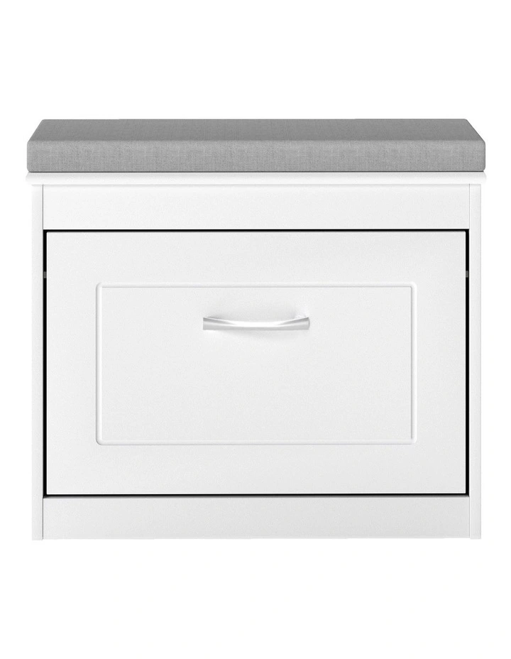 Levede 60cm Shoe Rack Storage Cabinet Bench Cosy Padded Seat Organiser Cupboard image 2