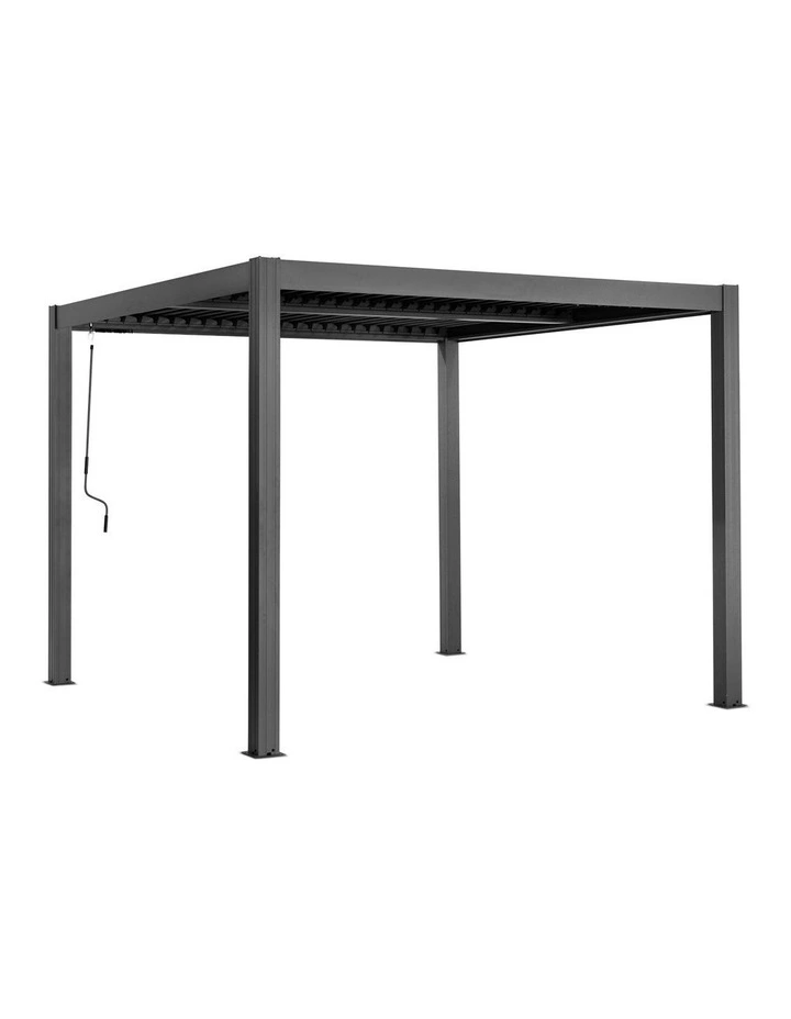 Yardtopia Elmont 3m x 3m Aluminium Adjustable Louvre Pergola image 1