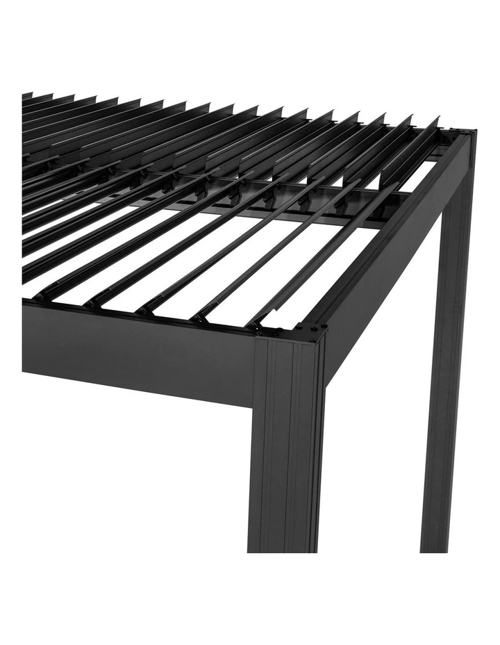 Yardtopia Elmont 3m x 3m Aluminium Adjustable Louvre Pergola image 3