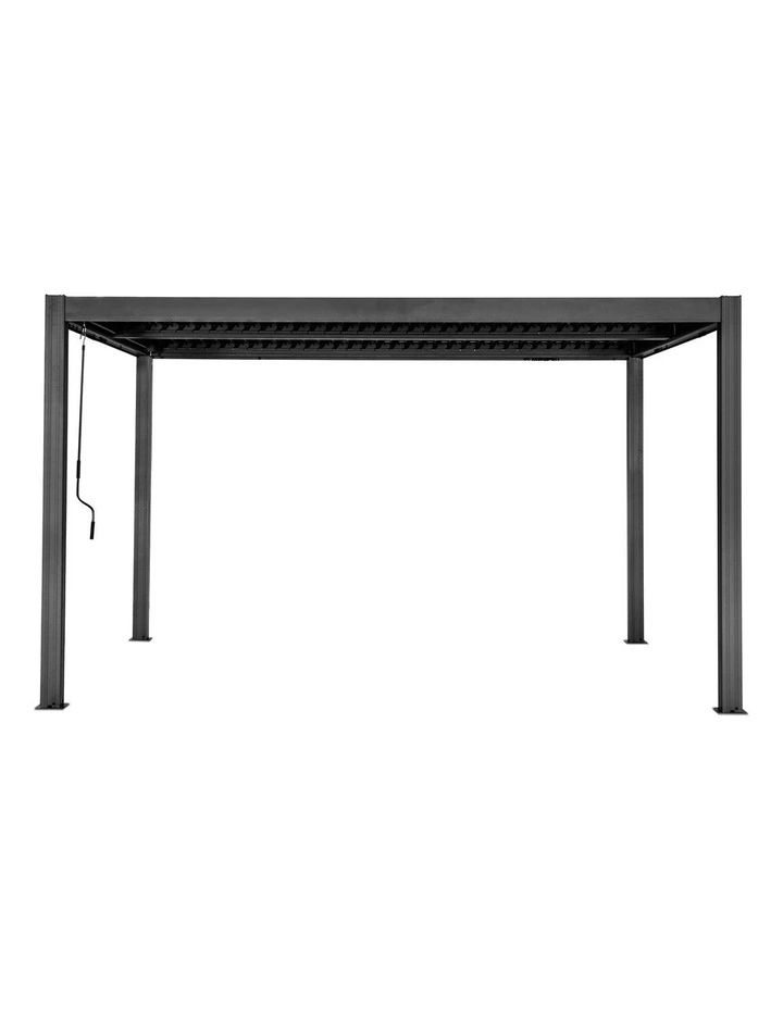 Yardtopia Elmont 3m x 4m Aluminium Adjustable Louvre Pergola image 2