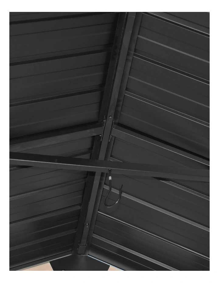 Yardtopia Oslo XL 3.6m x 2.4m BBQ/Grill Timber & Steel Gable Roof Gazebo image 6
