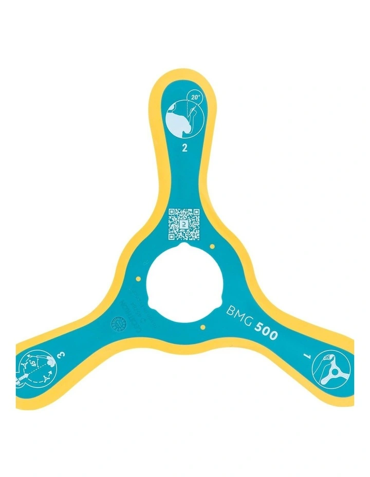 Decathlon | Right-Handed Tri-Blade Boomerang 15m Soft Foam Edge image 2