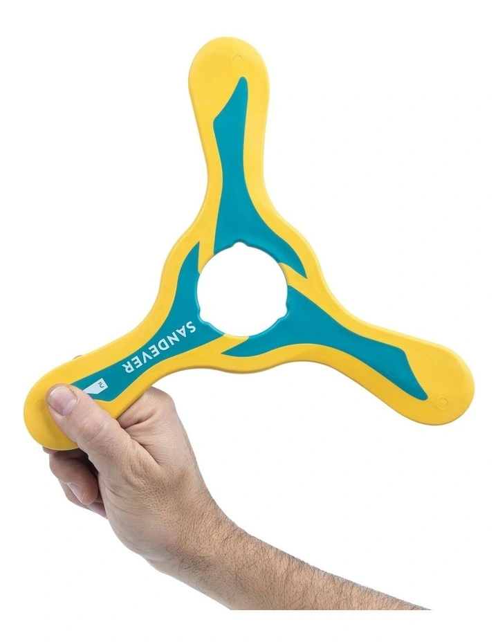 Decathlon | Right-Handed Tri-Blade Boomerang 15m Soft Foam Edge image 3