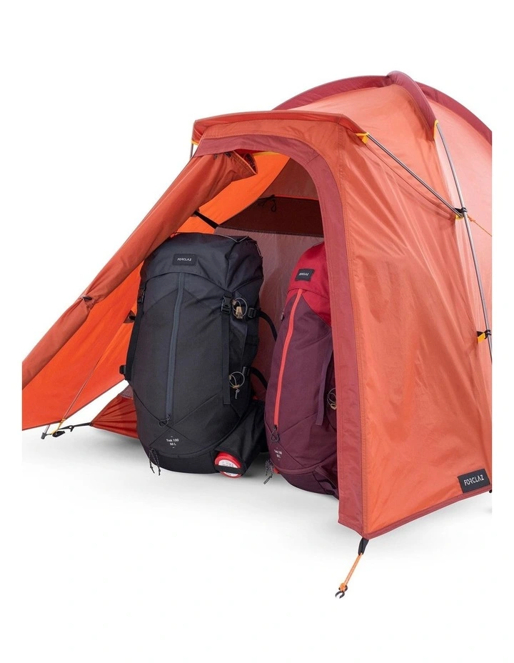 Trekking 3 Seasons Freestanding 2-Person dome - Tent Trek 100 - Orange image 4