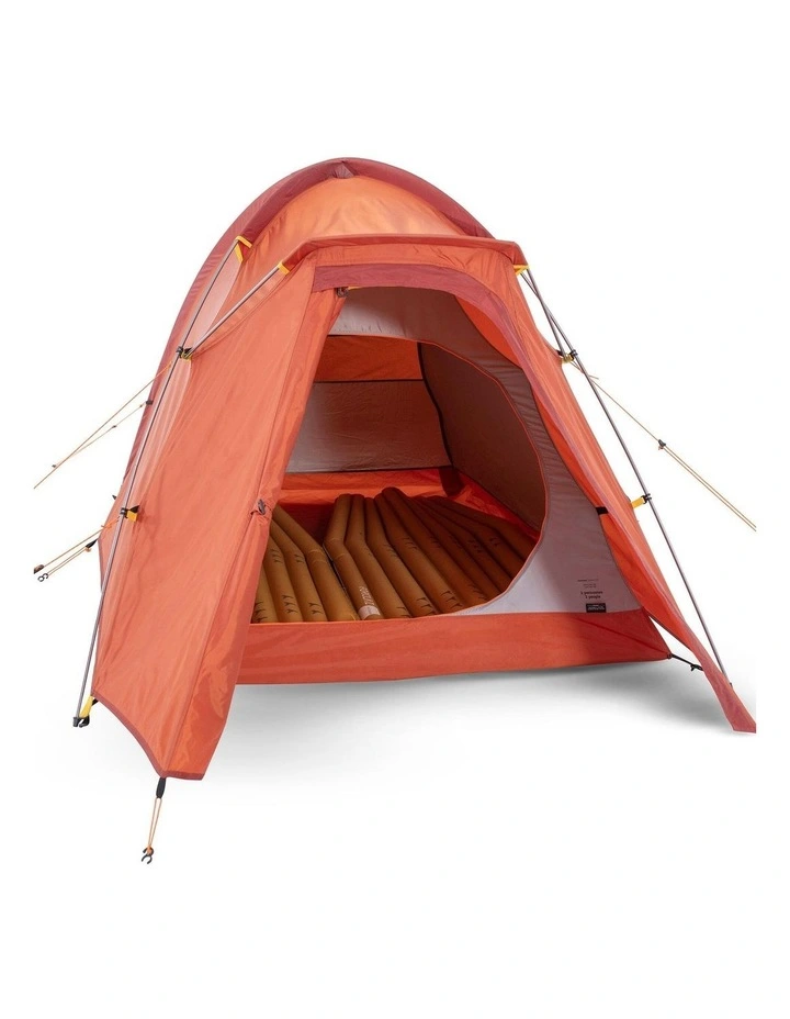 Trekking 3 Seasons Freestanding 2-Person dome - Tent Trek 100 - Orange image 5